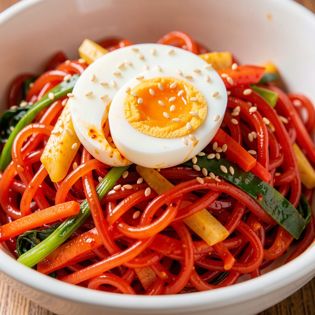 Bibim Guksu (Spicy Mixed Noodles)